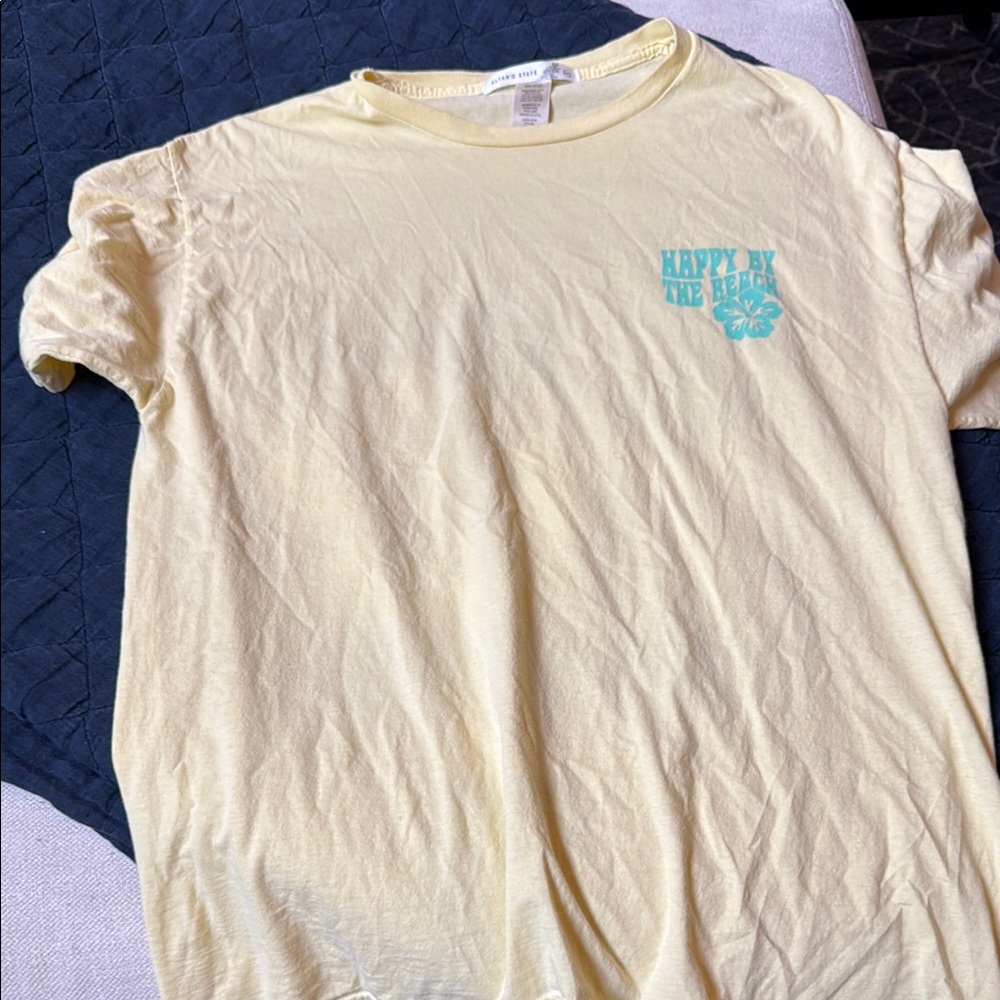 Altar'd State Yellow Short Sleeve Tee